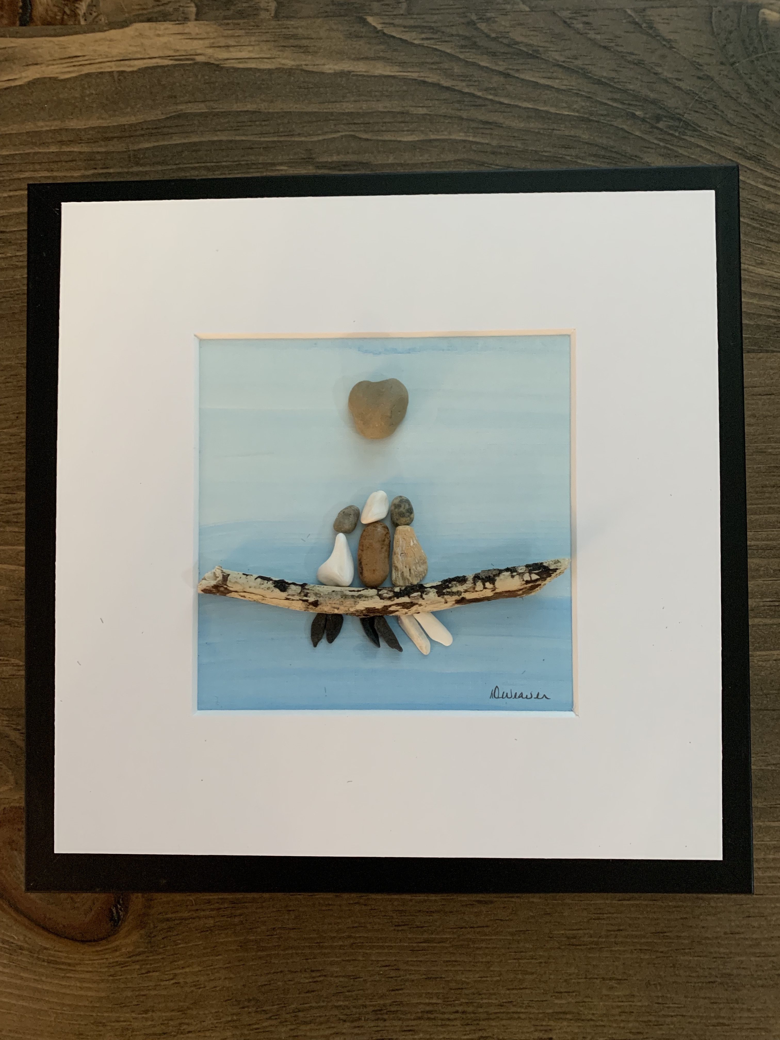 3 Sisters or Friends - Pebble Art (will replicate/customize)