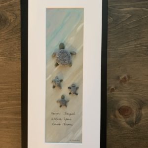 Never Forget Where You Came From - Pebble Art (will replicate/customize # of turtles)