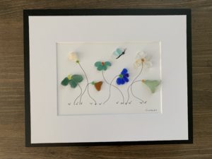 Dragonfly Garden - pebble art (may be able to replicate-email me)