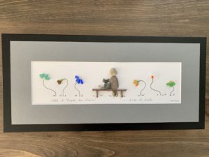 All I Need Is Love and a Cat - Pebble Art (will replicate)