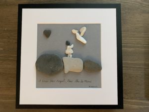 I Was Her Angel, Now she is Mine- Pebble Art (will replicate)