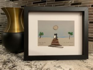 Gone to the Beach, Be Back Never-Pebble Art