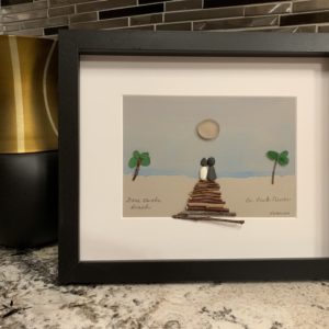 Gone to the Beach, Be Back Never-Pebble Art