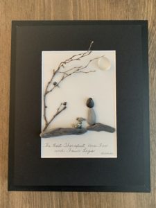 The Best Therapist has Fur and Four Legs - Dog pebble art (will replicate)