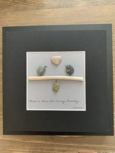 There's One in Every Family- Pebble art (will replicate/customize # of birds)