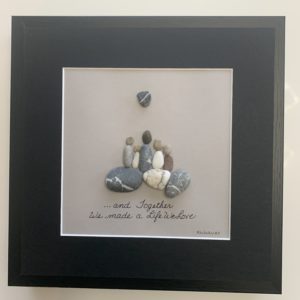 Families stand shoulder to shoulder