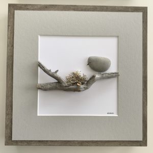 Welcome to the World - new baby pebble art