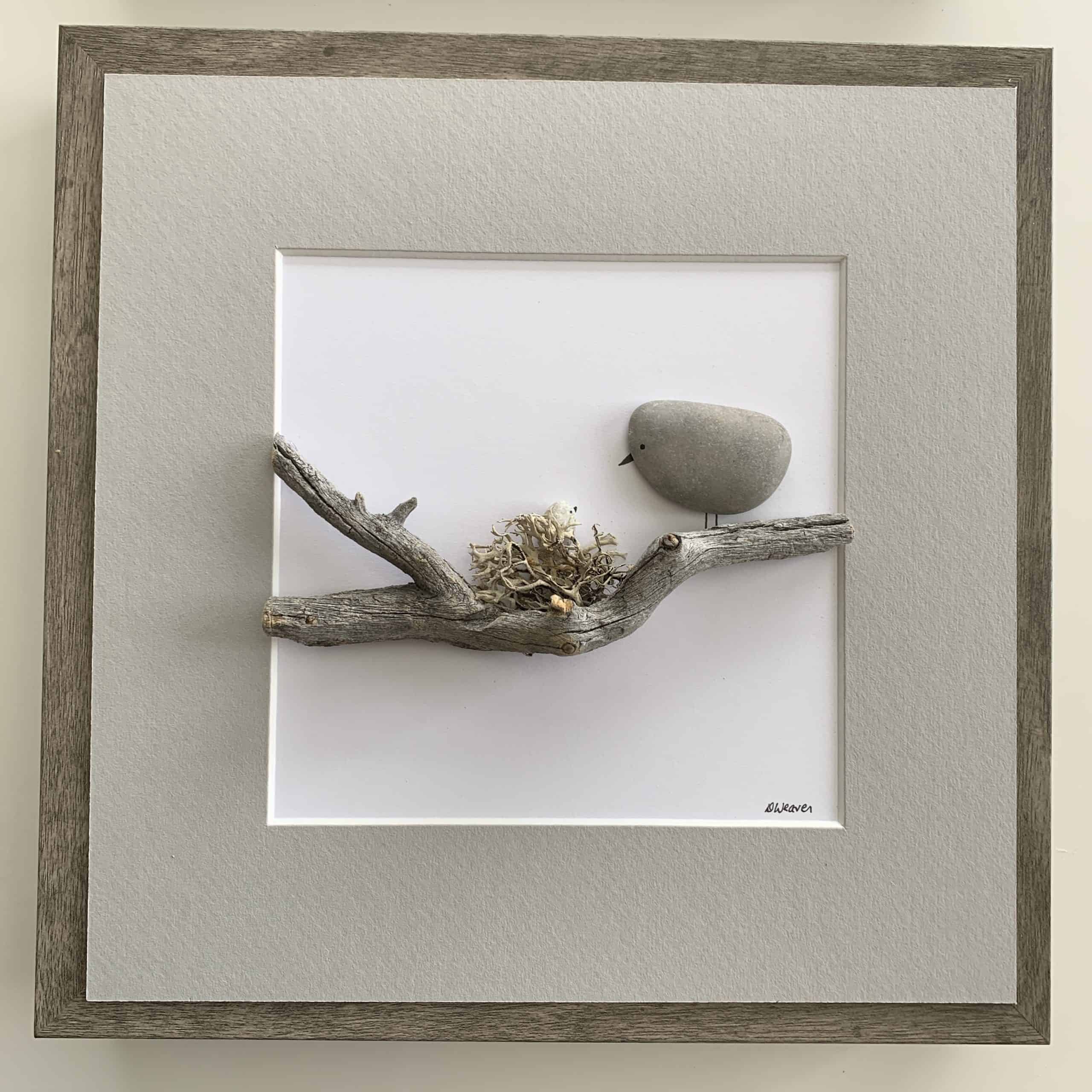 Welcome to the World - new baby pebble art