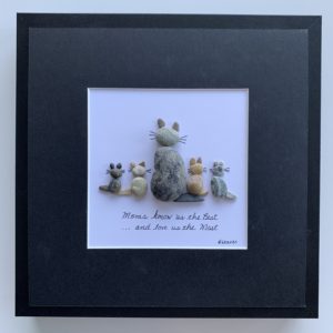 Mothers and kids depicted by Mother cvat with kittens