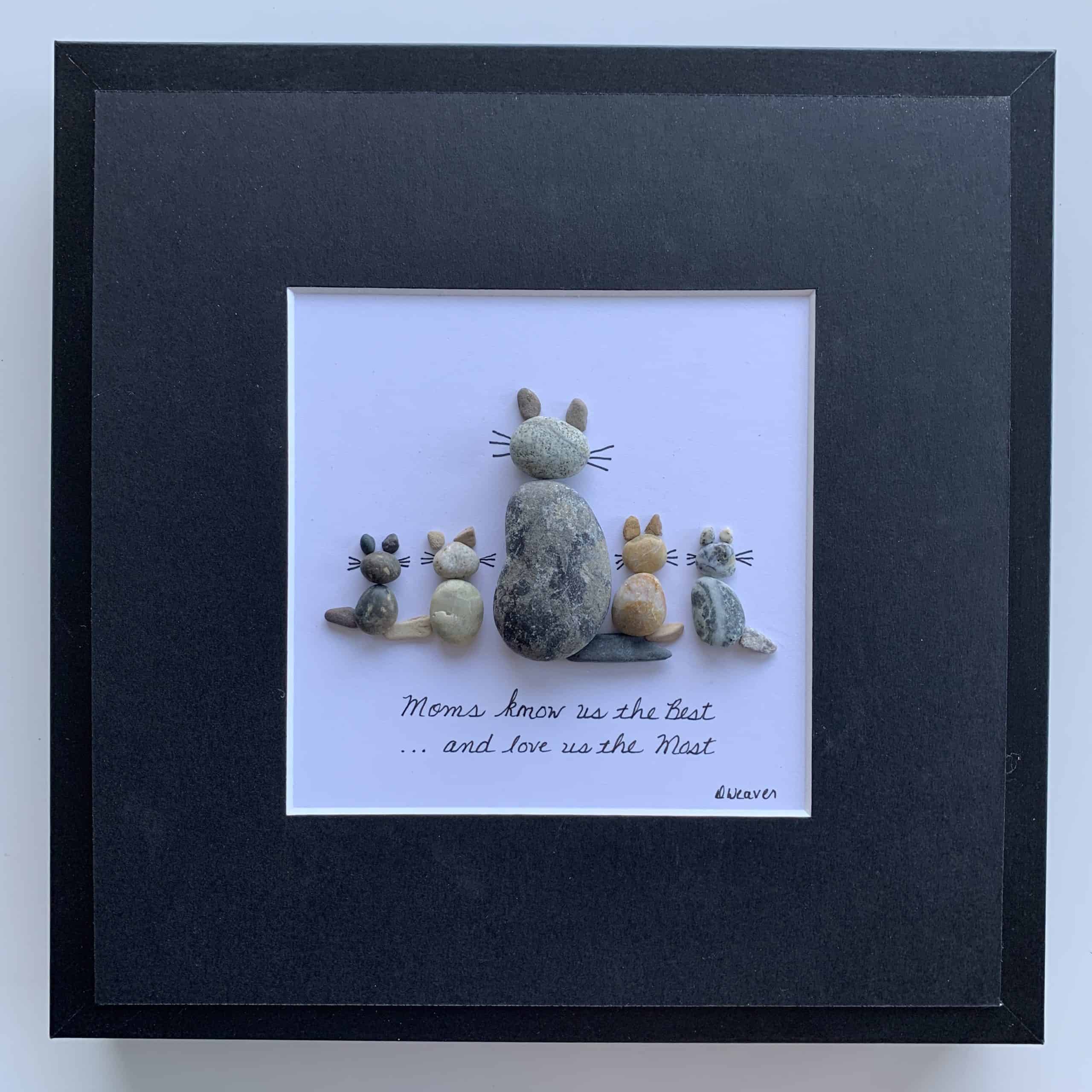 Mothers and kids depicted by Mother cvat with kittens