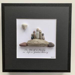 The Love of a Family is life's greatest blessing (family pebble aart)