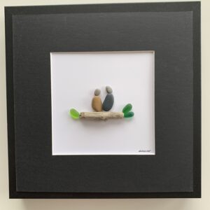 "US" couple pebble art (will replicate)