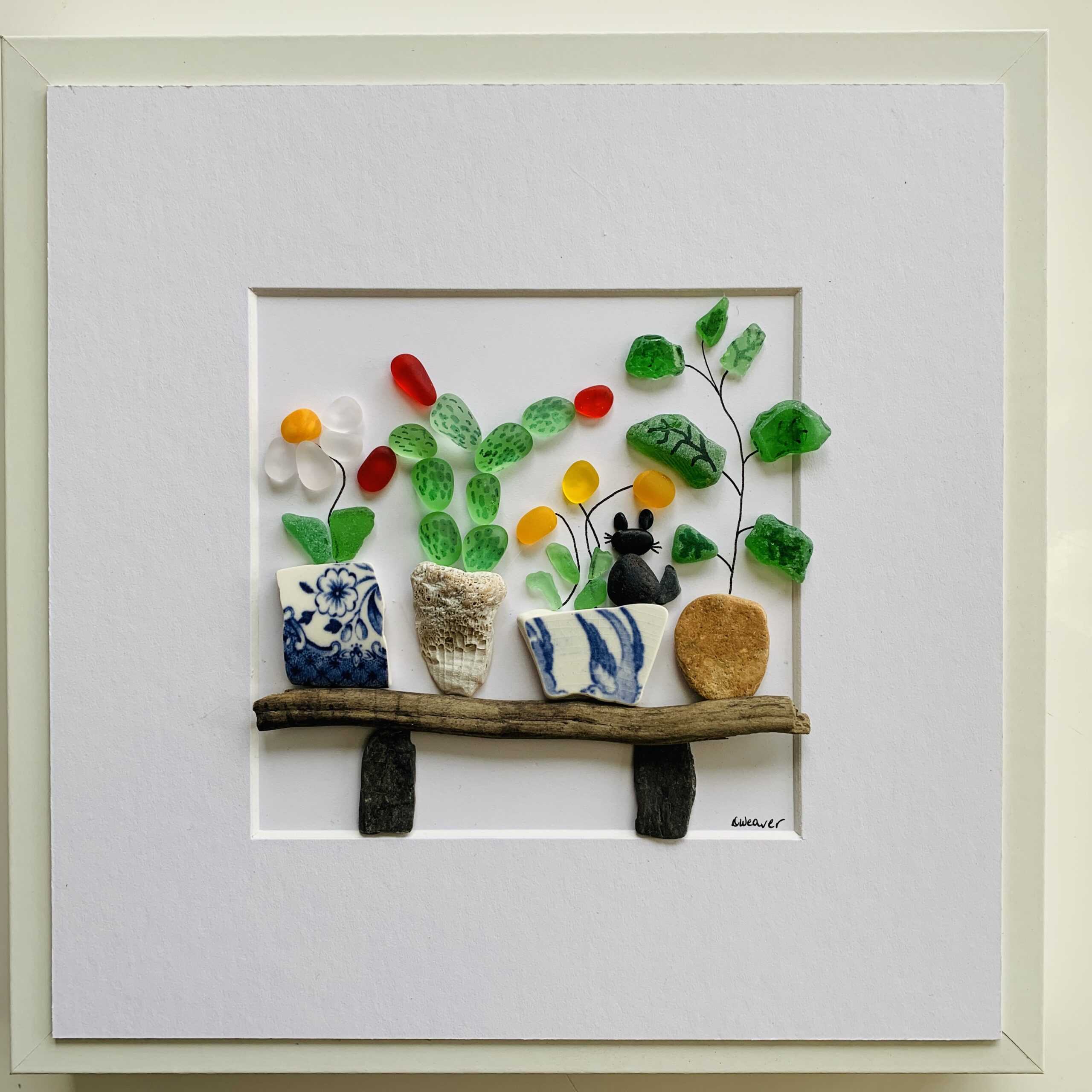 Crazy for Plants (Pebble art)